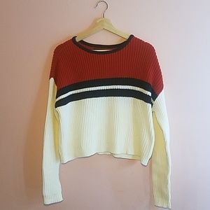 Red/White/Blue Striped Sweater